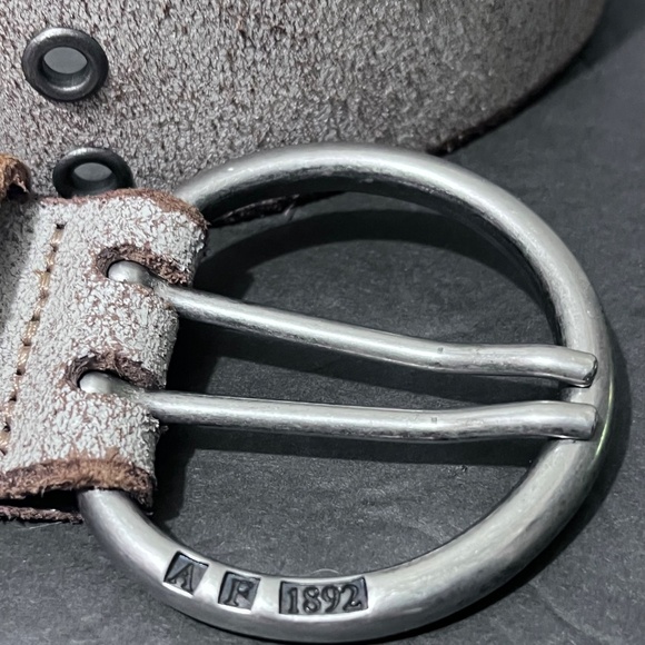 Abercrombie & Fitch Cream Belt with Silver Buckle - Picture 5 of 11